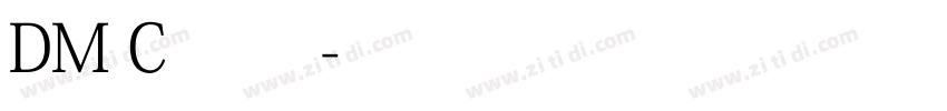 DM C 常规字体转换
